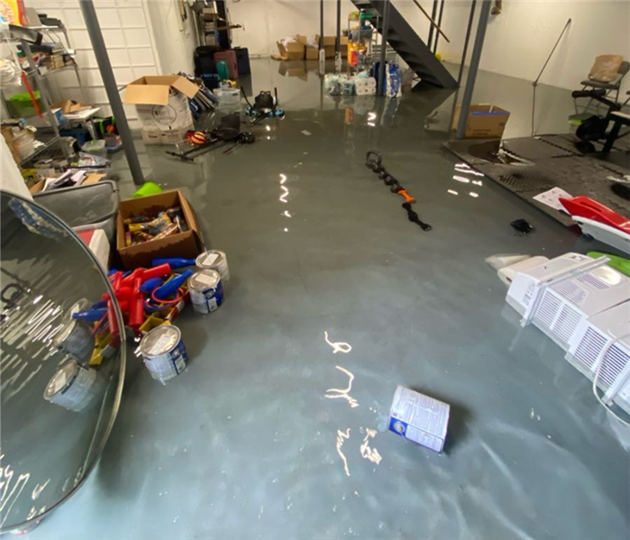 flooded unfinished basement